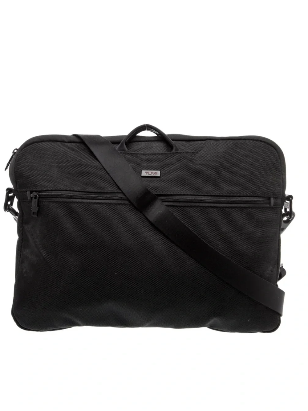 TUMI Black Laptop Briefcase - Sleek Professional Carrying Case